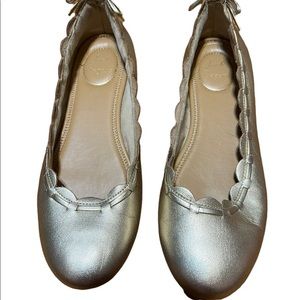 Jack Rogers Gold Slip On Shoes Size 7.5